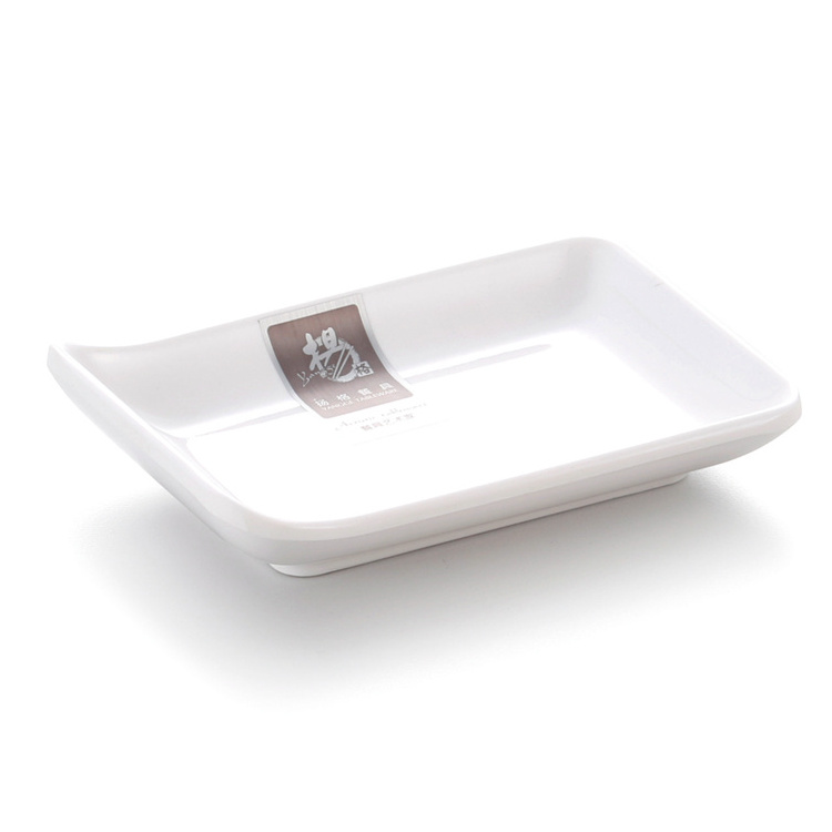 Square melamine sauce dish ,chinese factories plastic rectangular plates serving dishes restaurants