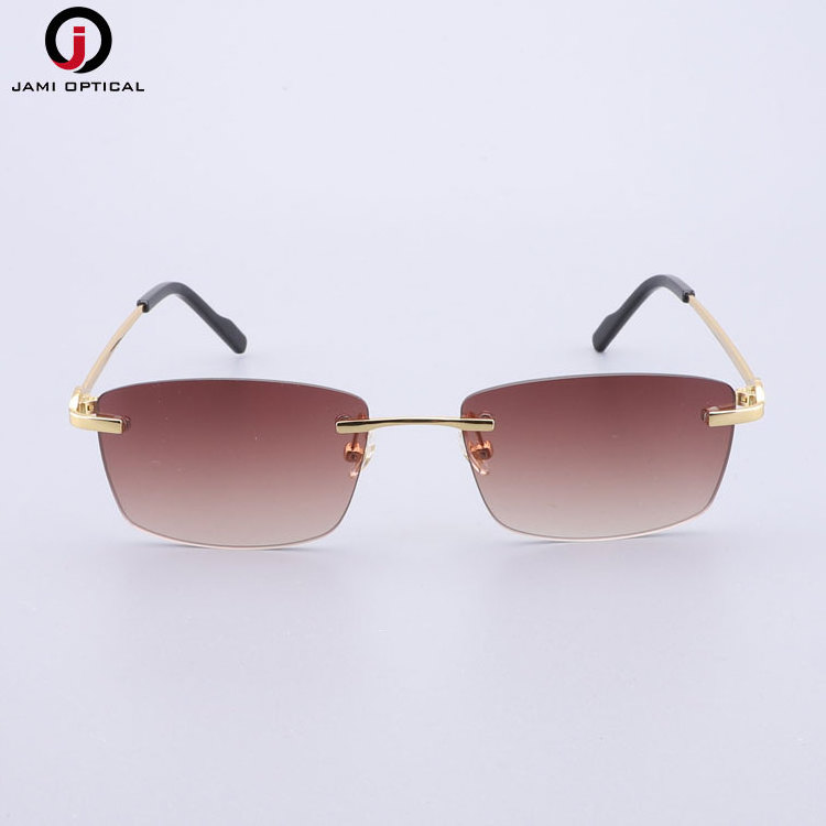 Fashion Polarized Stainless Steel Eyeglasses Metal Lunettes  Man Rimless Sun glasses Frameless Sunglasses