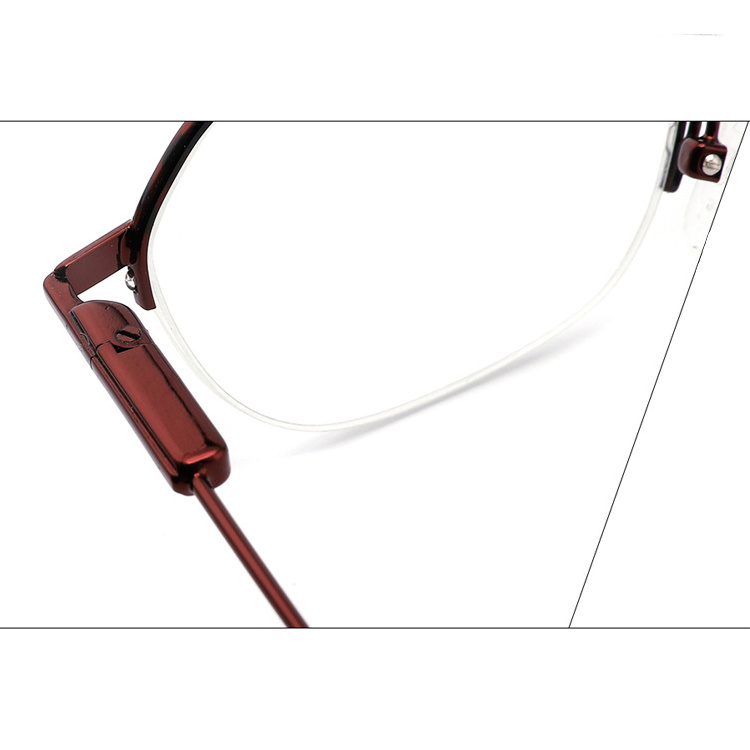 Wholesale Polygon Glasses Frames Optical Metal Reading Glasses Men Women Optic Frame Metal Half Rim Miopia