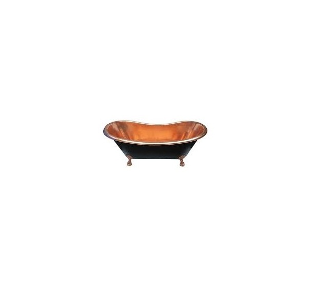 Hot seller high quality design metal freestanding bathtub for luxury bathroom copper bathtub wholesale Indian made product