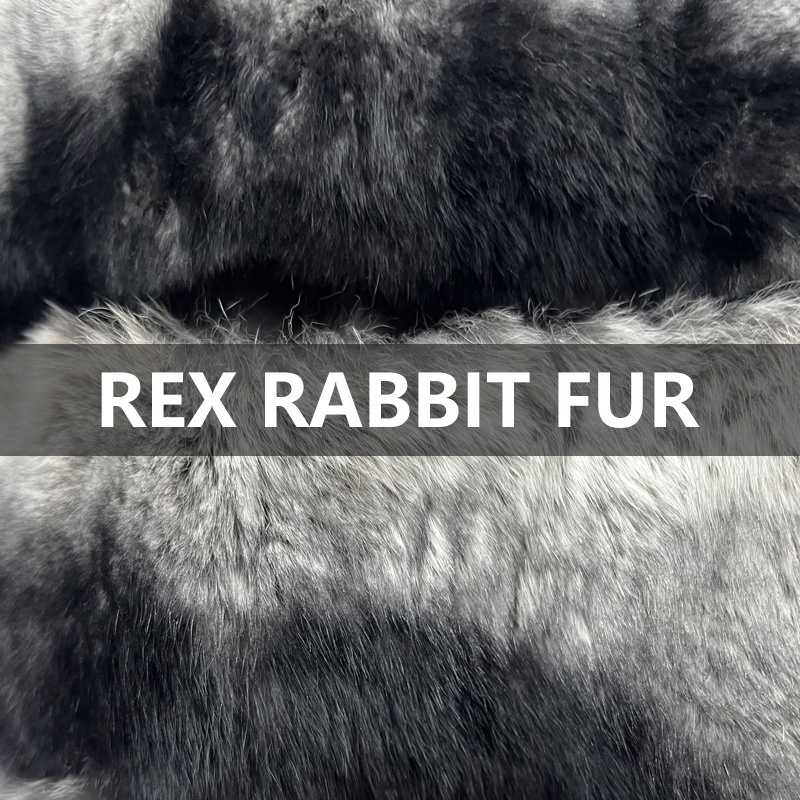 Wholesale Winter Warm Chinchilla Fur Coat Women Real Rex Rabbit Fur Jacket