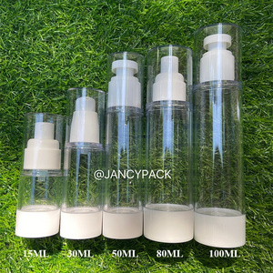 15/30/50/80/100ml Vacuum Spray Lotion Bottle Travel Cosmetic Container Lotion Pump Bottle Facial Cream Airless Bottle Skin Care