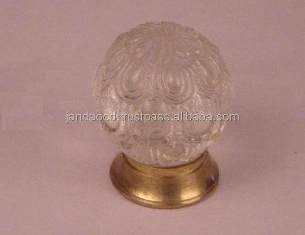 Glass Cabinet  Knob With Brass Base Available in All Colours For Home Kitchen Office Drawer Pulls