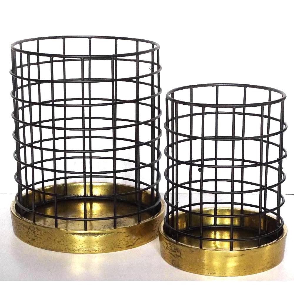 Decorative T light   Candle Holder Made in Cast Aluminium With Brass Finish Candle Home Decor Pillar Candle Holder