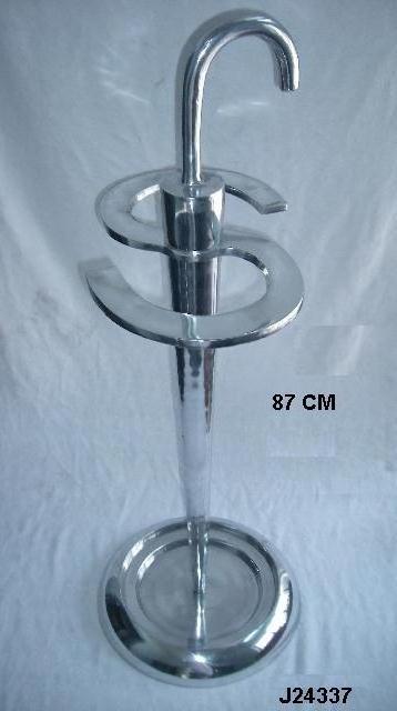 Metal Umbrella Stand in Mirror Polish Made in Cast Aluminium And Also Available In Mat Metal Umbrella Stand