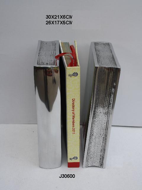 Cast Aluminium Tea Light Holder in Book Shape With For 6 Tea Lights Mirror Polish Also Available In Mat