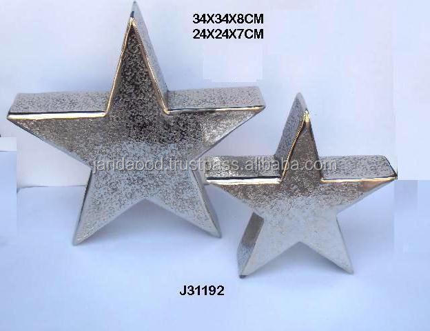 Christmas Decoration Star Made in Aluminium With Nickel Finish Metal Crafts  Christmas Decoration