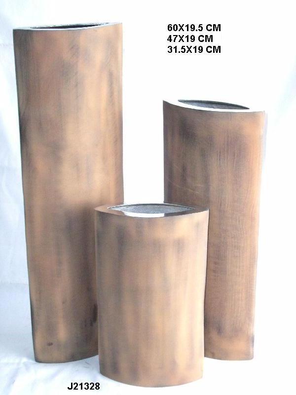 Mirror Polished Candle Holder Square Pillar Style Made in Cast Aluminium with Terracotta Finish Home Decor Candle Holder