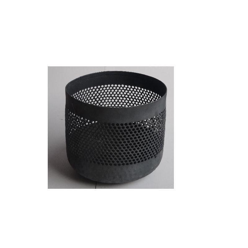 Aluminium Cylindrical Shape Votive Tea Light Holder Candle Holder  With Hand Cut Patterns in Grey Finish  Home Decor