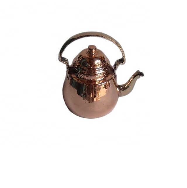 Copper Kettle With Pewter Lining And Brass Handle Polished Copper Kettle Metal Kettle for Home and Kitchen