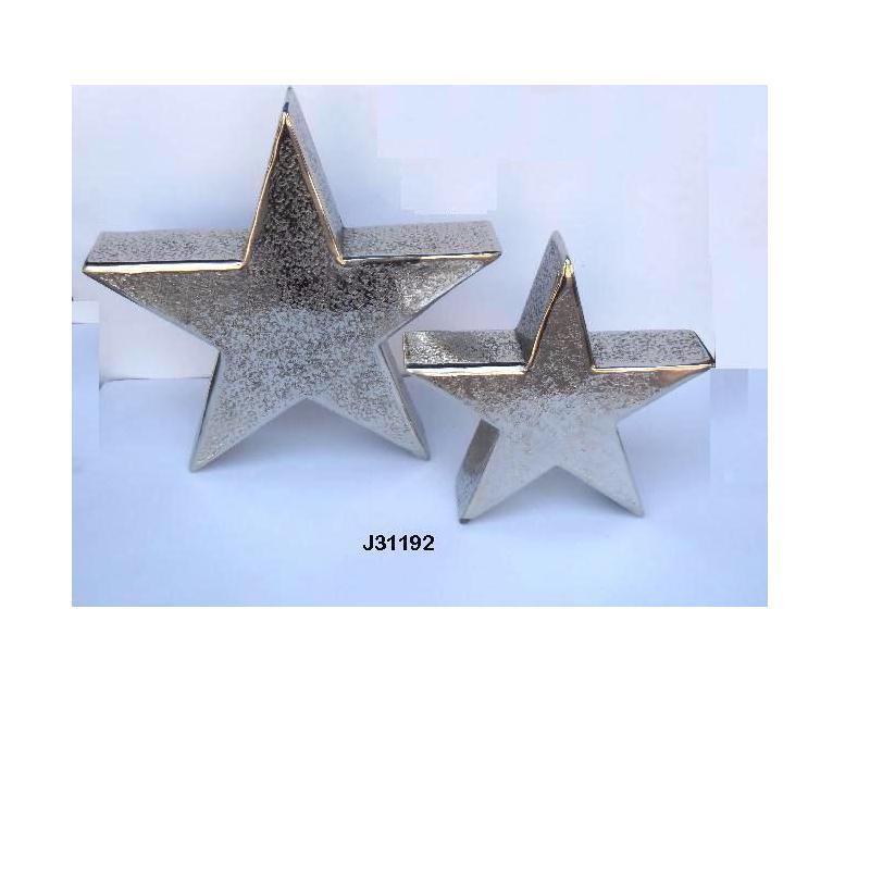 Christmas Decoration Star Made in Aluminium With Nickel Finish Metal Crafts  Christmas Decoration