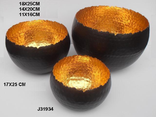 Two Tone Black And Golden Colours Iron Votive Antique Style Tea Light Candle Holder For Home Decoration