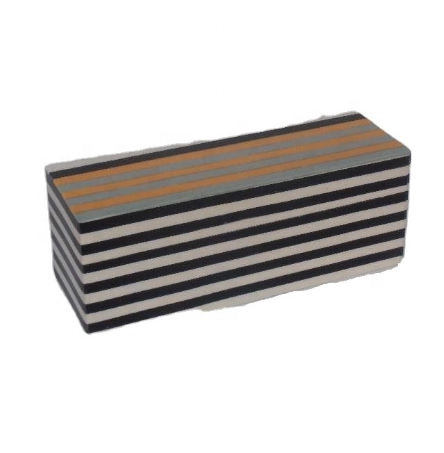 Strip Patterns Black and White patterns Resin Jewelry Box Organizer Box Available in all Sizes Bone Crafts