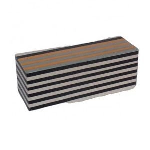 Strip Patterns Black and White patterns Resin Jewelry Box Organizer Box Available in all Sizes Bone Crafts