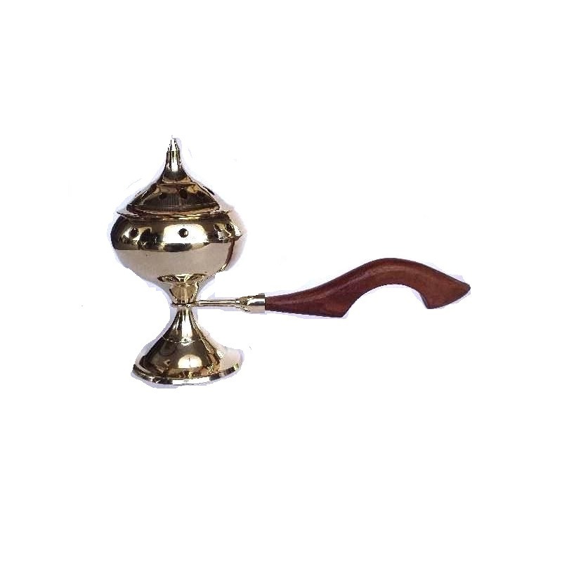 Brass Incense Bakhoor Burner to Burn Loban Dhoop for Home Fragrance Bakhoor Incense Burner Gold Gold Color Bakhoor