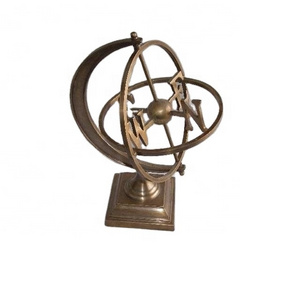 Cast Brass Armillary in Antique Finish Nautical Home Decor For Living Room Nautical Home Decoration