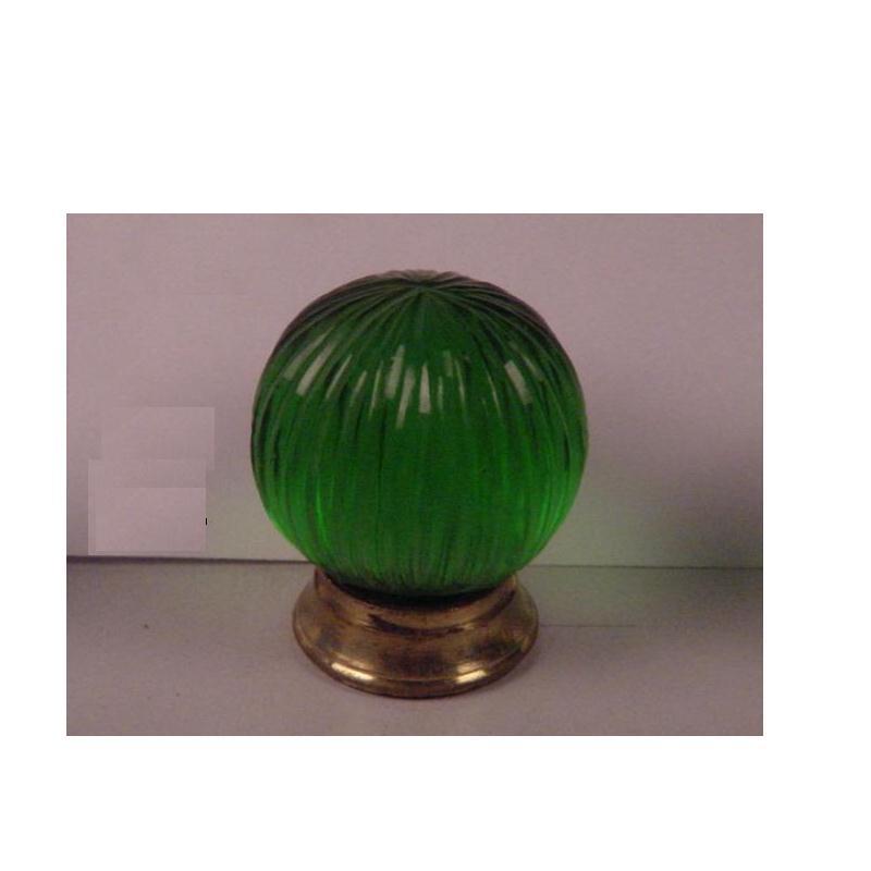 Glass Knob With Brass Base in Green Colour Glass Glass Cabinet Knobs Drawer Pulls for Home Kitchen Office Bathroom