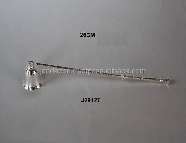 Silver Plated Candle Snuffer in 26 Cm Made in Brass Candle Accessories Candle Extinguisher