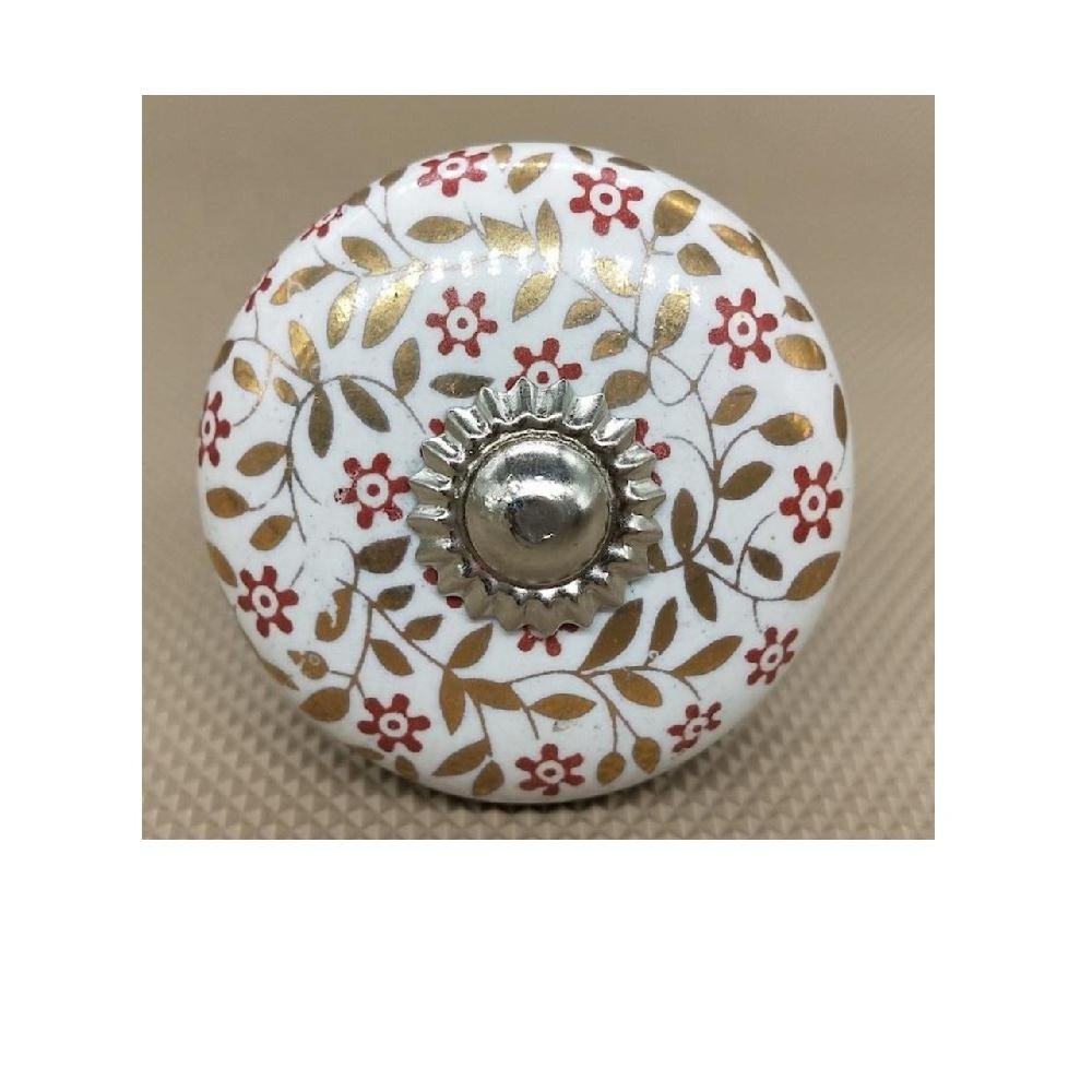 Colorful Floral Hand Painted Ceramic Knob Unique Ceramic Drawer Pulls Kitchen Handles Kitchen Cupboard Handles Door Knobs