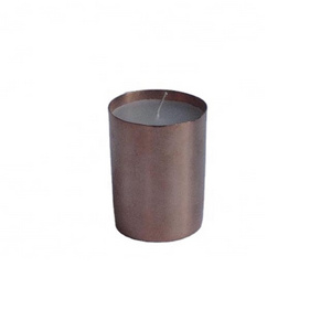 Plain Copper Votive In Mirror Polish With Wax Also Available With Our Wax Candle Accessories