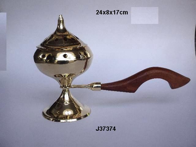 Brass Incense Bakhoor Burner to Burn Loban Dhoop for Home Fragrance Bakhoor Incense Burner Gold Gold Color Bakhoor