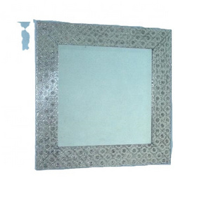 Embossed German Silver Sheet Mirror Frame Other Size Available Wall Decor Wall Mirror With Floral Design