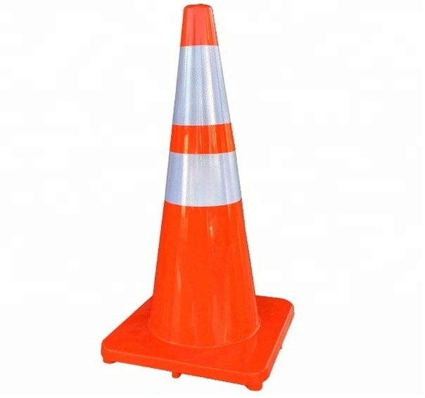 70 72 75 CM standard reflective plastic PVC traffic safety pyramid cone