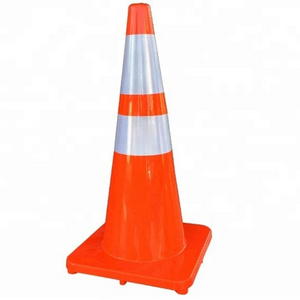 70 72 75 CM standard reflective plastic PVC traffic safety pyramid cone