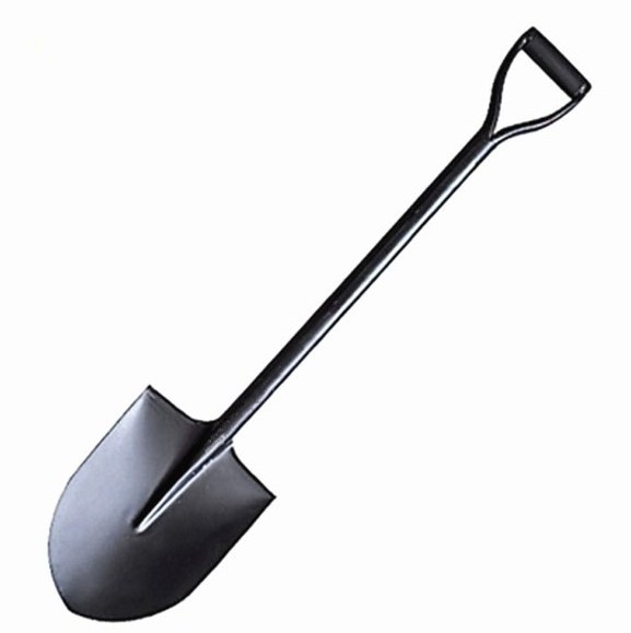 Wooden Handle Shovel Metal Carbon Steel Snow Shovel Long Handle