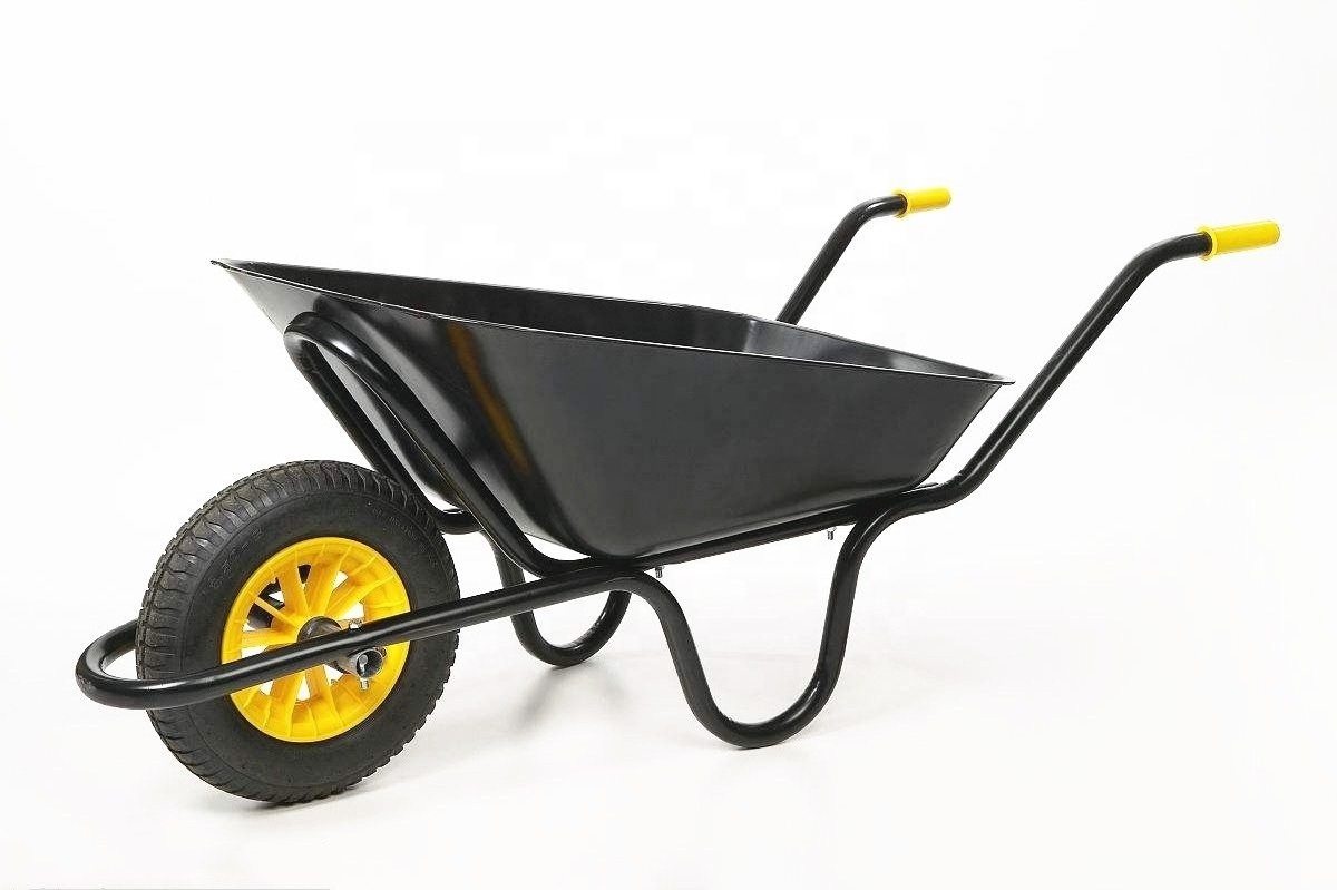 Logo Custom Solo Wheel wheelbarrow 200KG Load Metal wheelbarrow construction Wheel Barrow