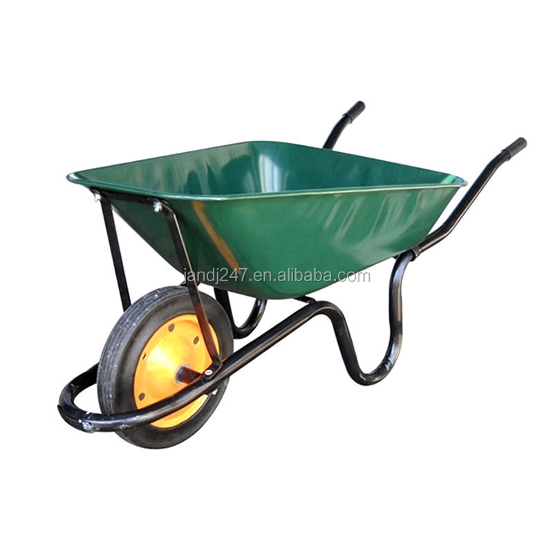 Logo Custom Solo Wheel wheelbarrow 200KG Load Metal wheelbarrow construction Wheel Barrow