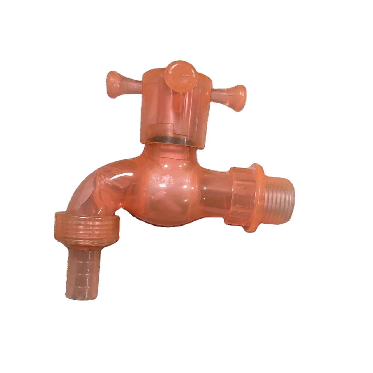 Plastic PP cold water faucet ball valve cross handle plastic faucet