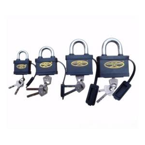 Plastic Covered Keyed Alike Corrosion Resistant Steel Shackle Padlocks