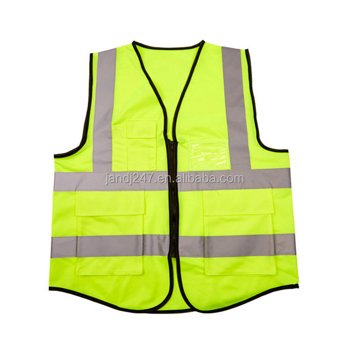 Orange Mesh Fabric Safety Vest Security Vest Reflective Safety Vest