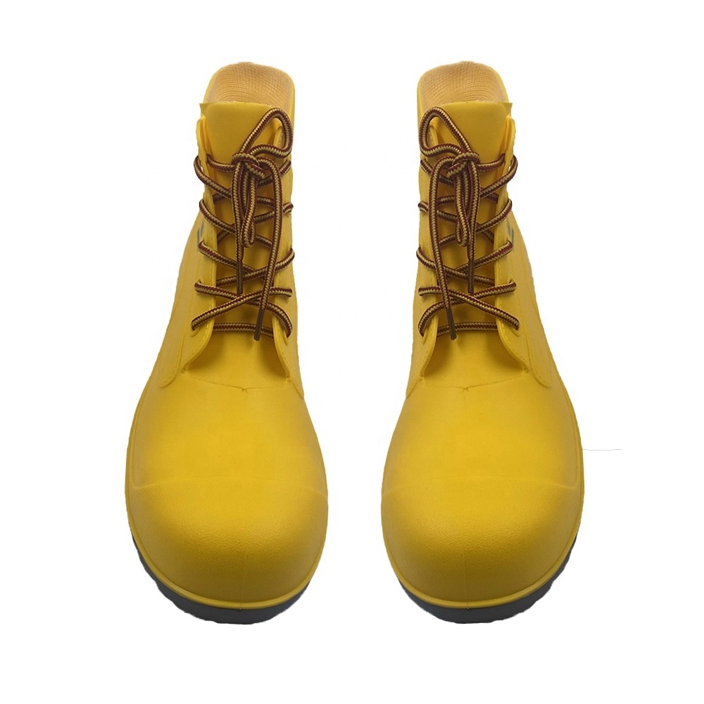 Yellow Short Boots Rubber PVC Waterproof Rain Boots For Men