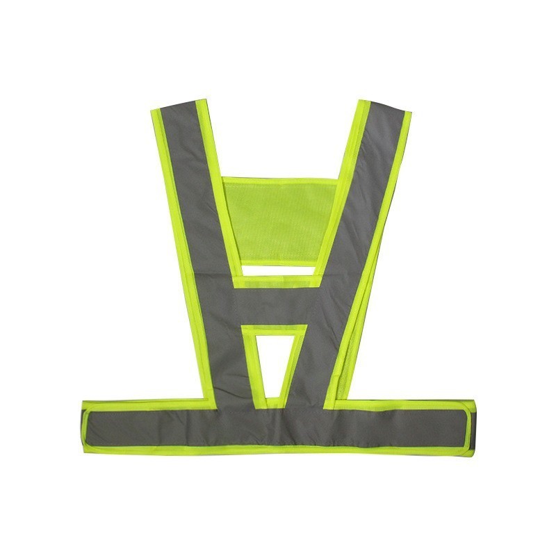 Wholesale Custom Fluo Fabric Mesh V-Shaped Warning Reflective Vest