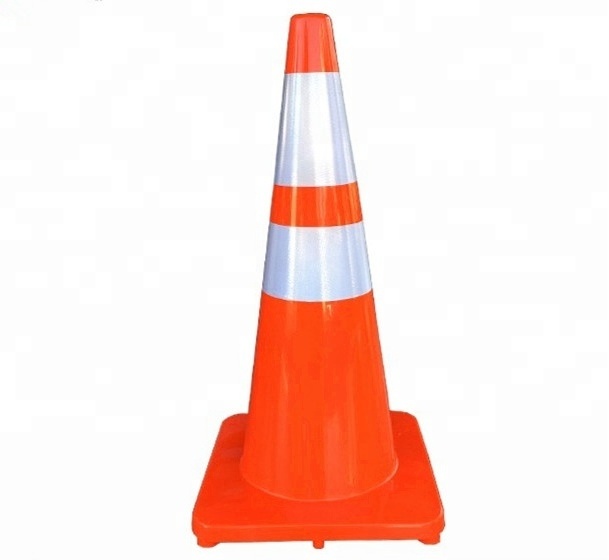 70 72 75 CM standard reflective plastic PVC traffic safety pyramid cone