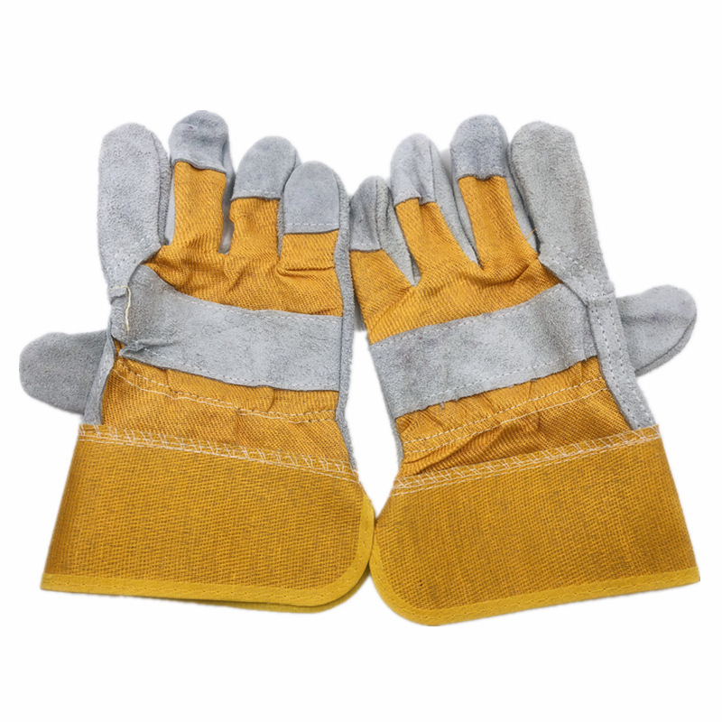 Welding Gloves Heat Resistant 16 Inches Cowhide Leather Forge Welder Gloves for BBQ