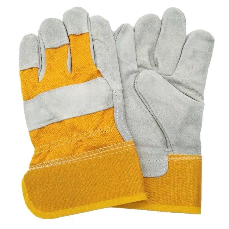 Welding Gloves Heat Resistant 16 Inches Cowhide Leather Forge Welder Gloves for BBQ