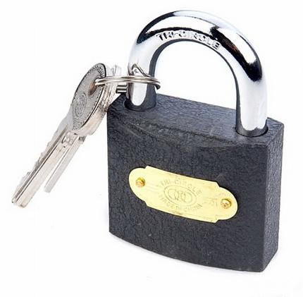 Different Size Key brass copper core Padlock Heavy Duty Padlock Iron Padlock