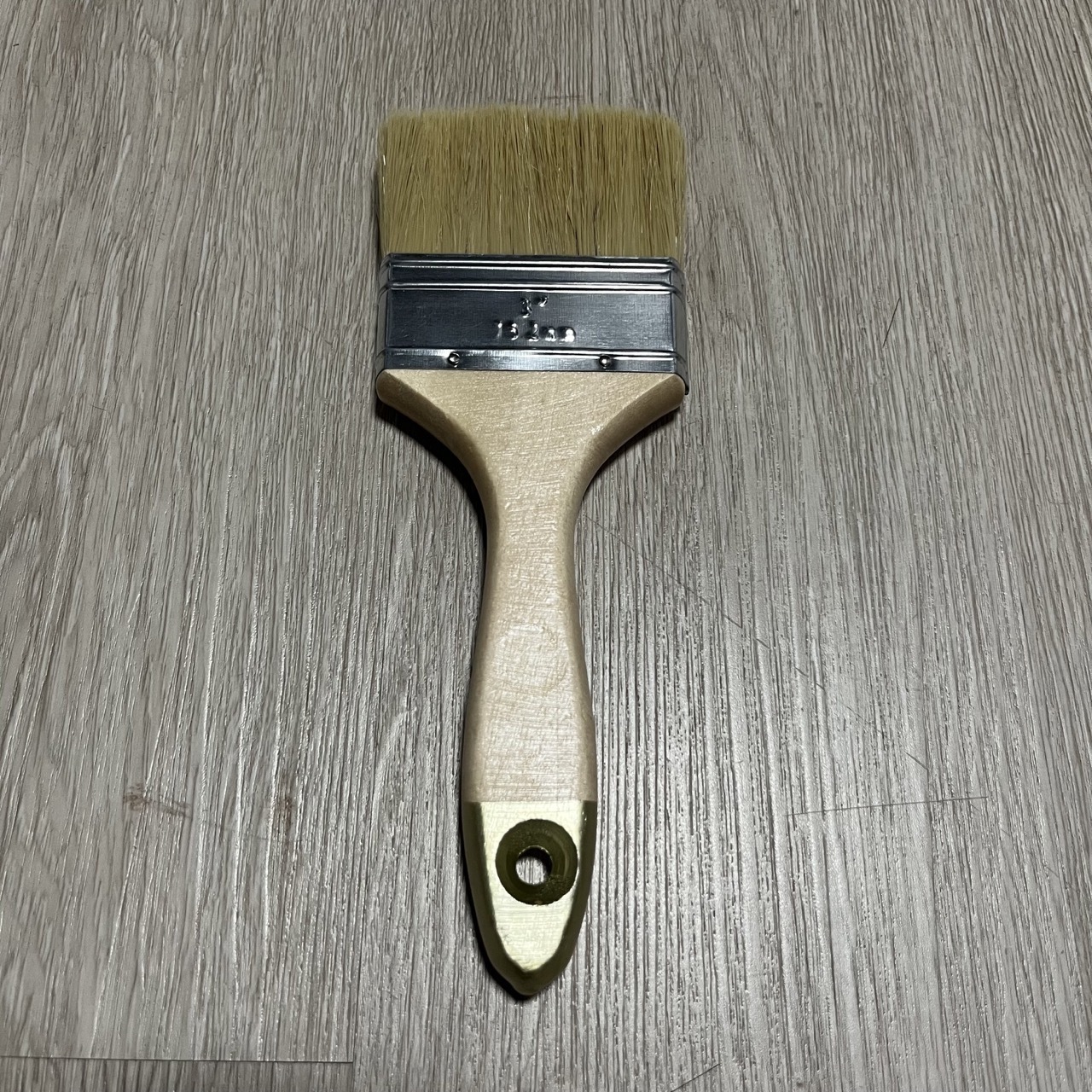 Wholesale price natural wood handle wall paint brush flat paint brushes