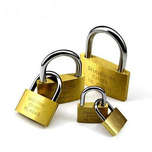 high security custom small pad lock combination hardened brass padlock