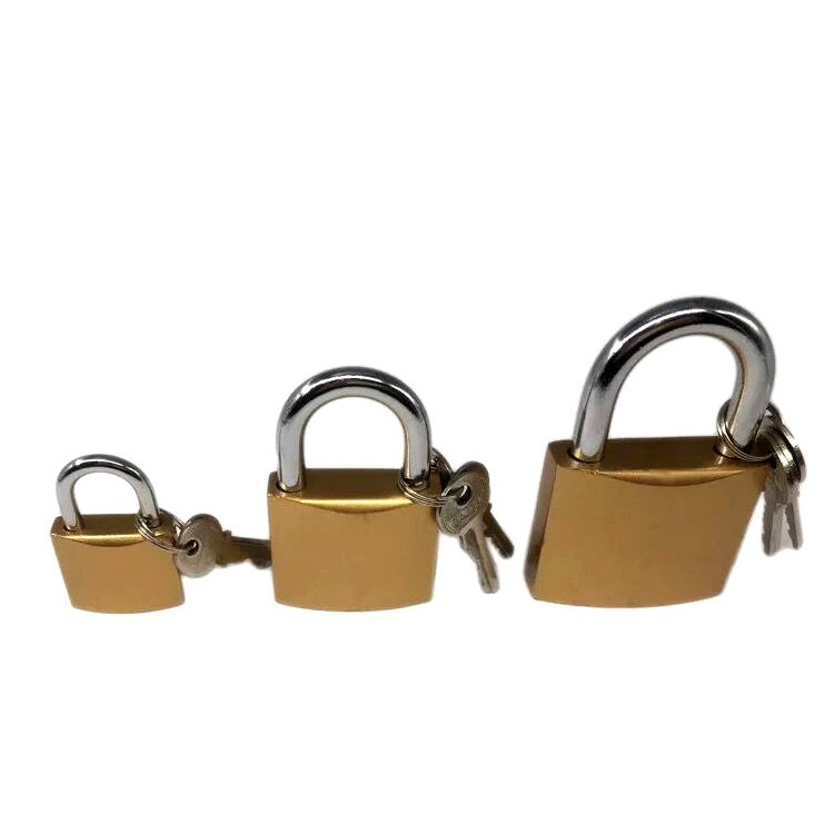 high security custom small pad lock combination hardened brass padlock