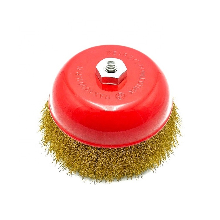 Steel Wire Cup Brush for Cleaning Rust brushes polishing wire wheel brush for rusting in Guangzhou