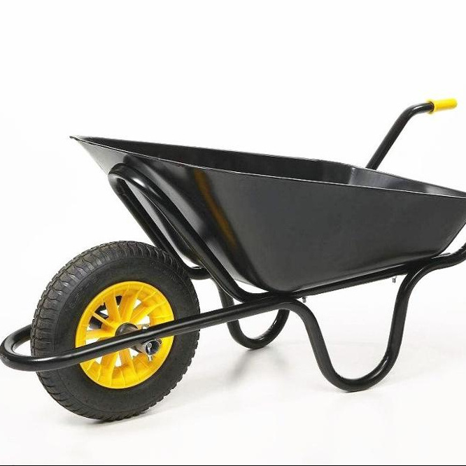 The black Color Heavy Duty garden Wheelbarrow WB3800 WB6400 in Guangzhou