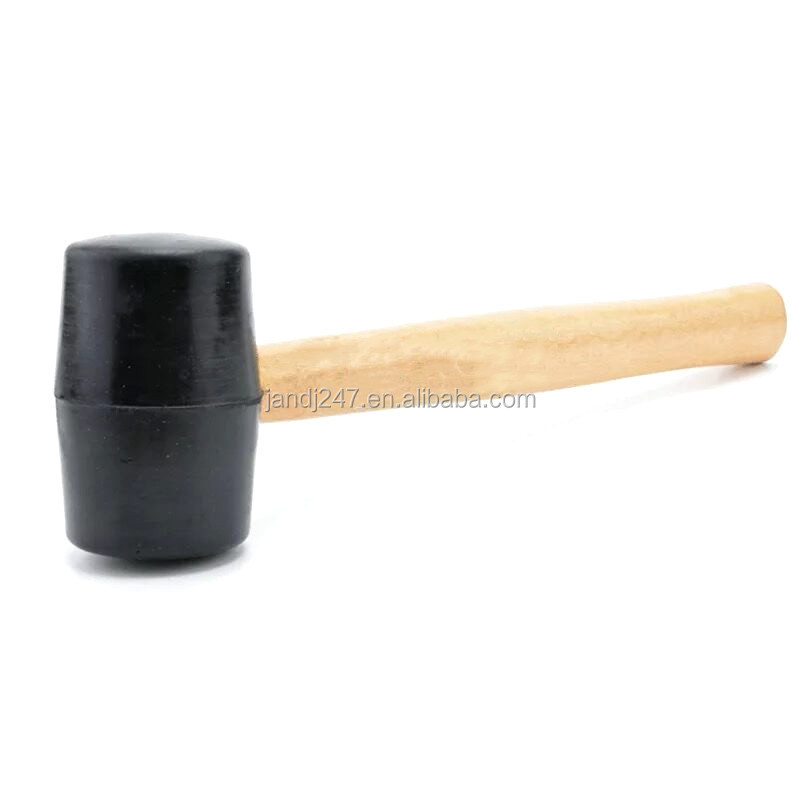 Wholesale Hardware tools Double-ended Wooden handle hammer Multifunctional Gum handle hammer