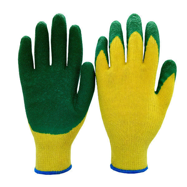 cotton line latex coated gloves industrial heavy duty rubber gloves  in Guangzhou