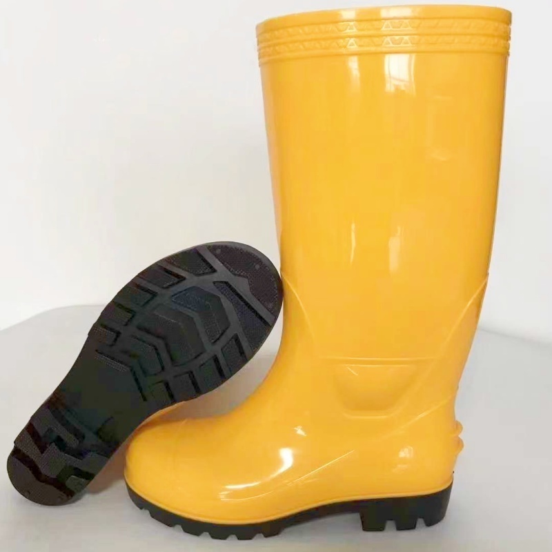 Bright clear Yellow Sole Rain Boots Real Exquisite High Elasticity Rain Boots Men's Professional Rain Shoes