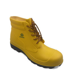 Yellow Short Boots Rubber PVC Waterproof Rain Boots For Men