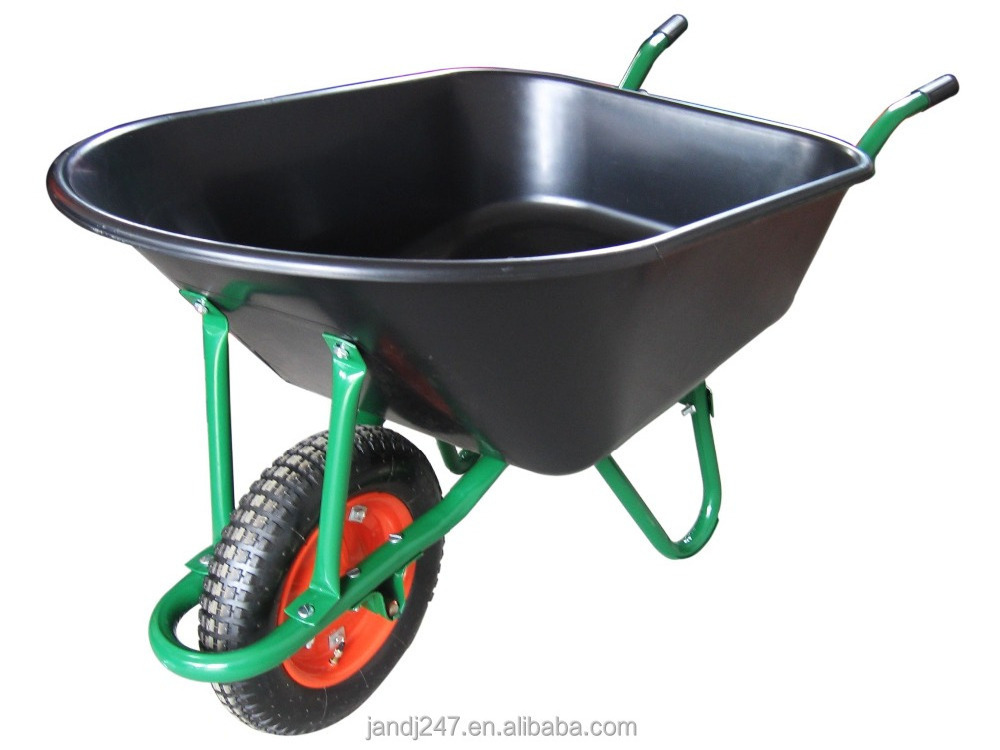 The black Color Heavy Duty garden Wheelbarrow WB3800 WB6400 in Guangzhou